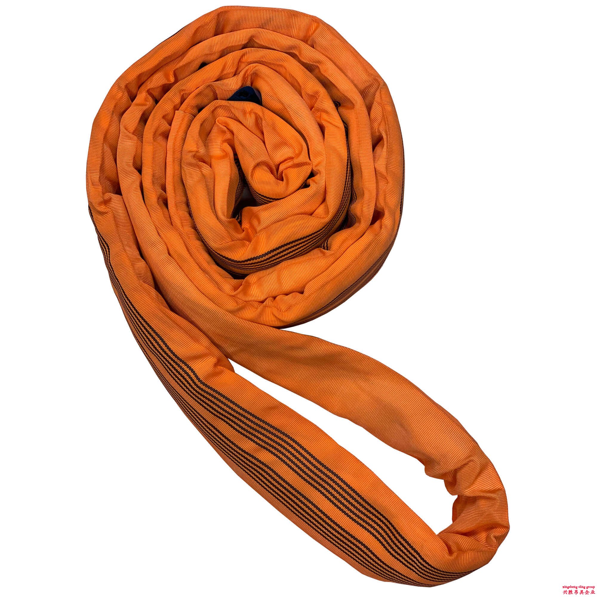 10吨柔性环形吊索 圆形穿心软吊带 彩色6倍圆套起重吊装带