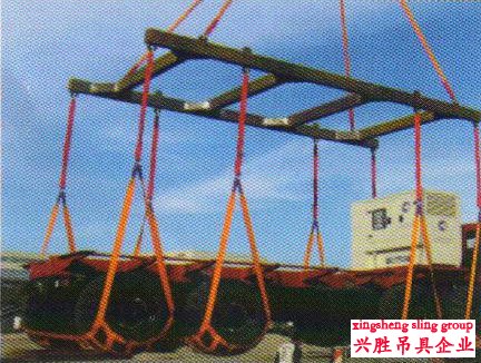 Car lifting gear with polyester net Car lifting gear with polyester net