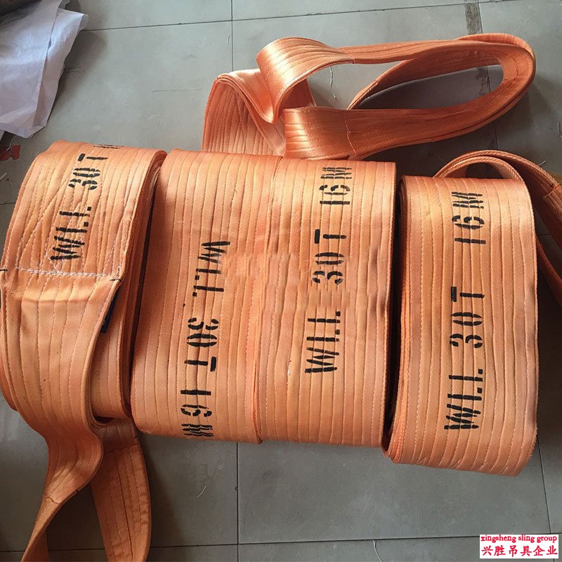 30 Ton Polyester Flat Round Webbing Lifting Belt Sling
