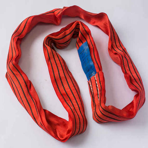 Round sling with double sleeve