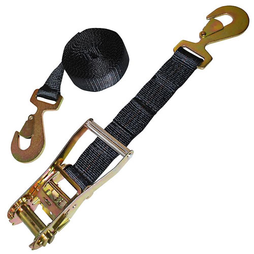 Fall Protection Ratchet Strap with Snap Hooks