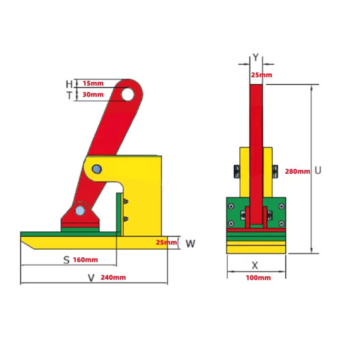 Non-Marring Horizontal Plate Clamp