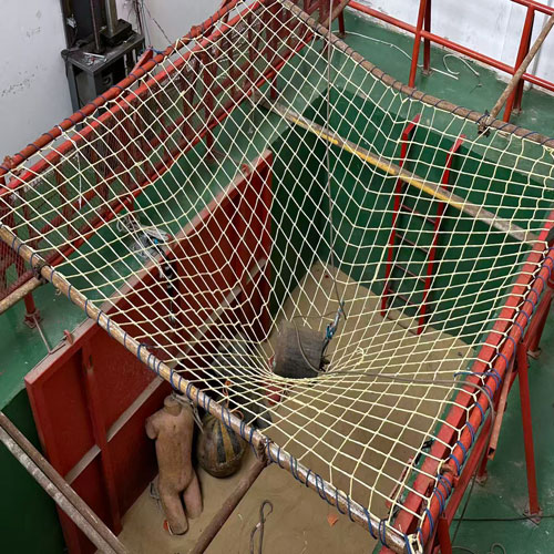 Aramid drone defense rope net